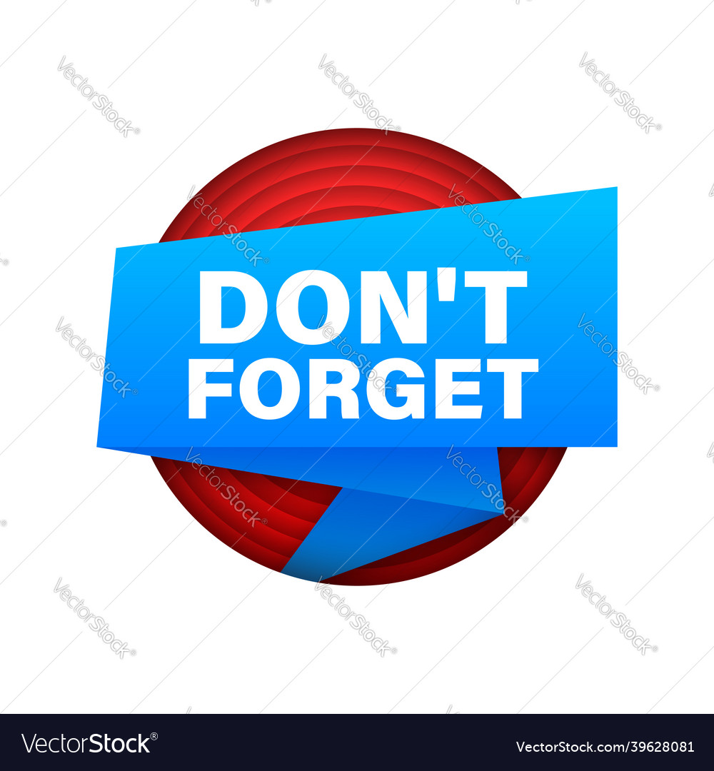 Vergessen Sie nicht Reminder Ribbon
