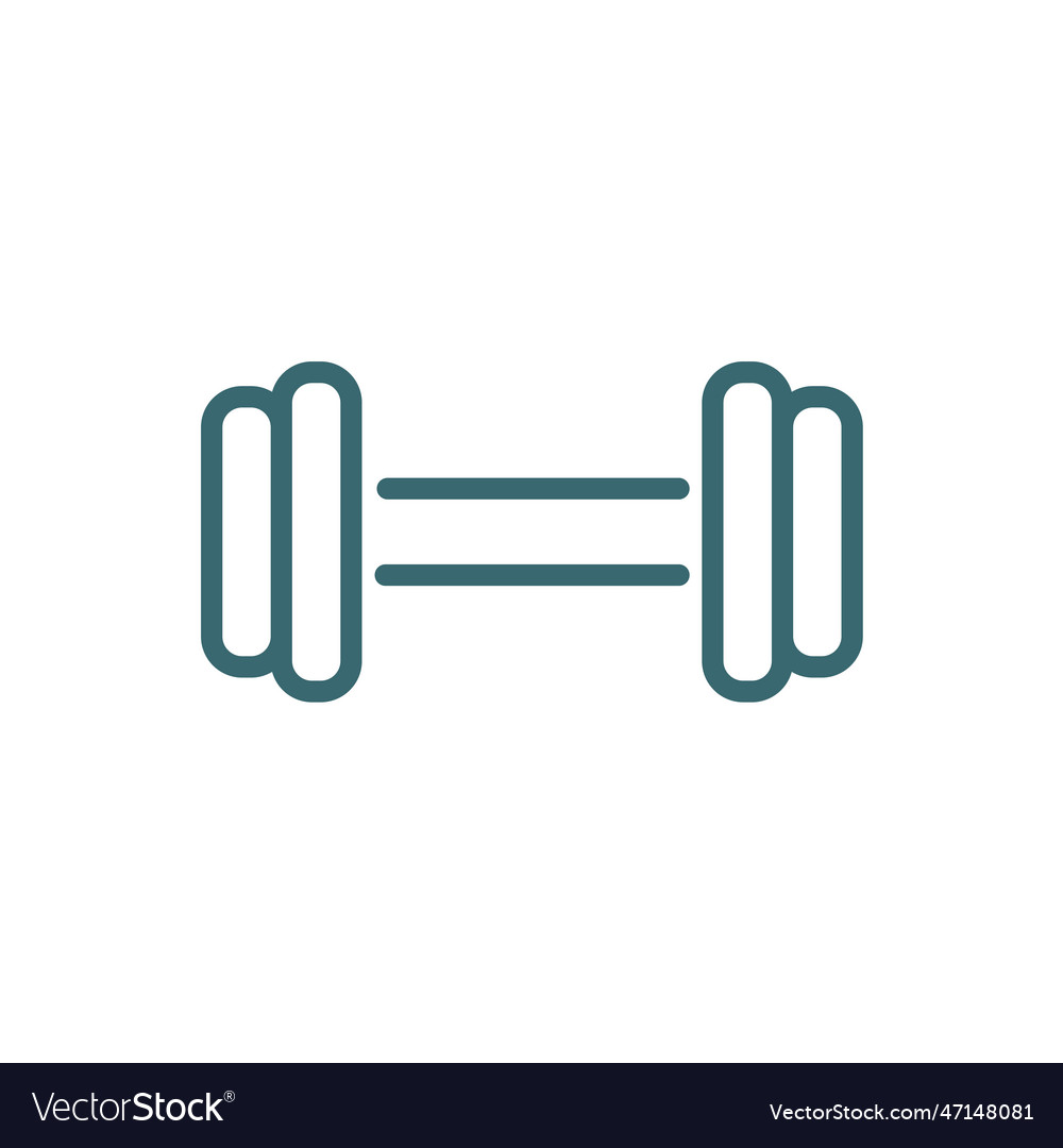 Gym weight icon thin line weight icon from Vector Image