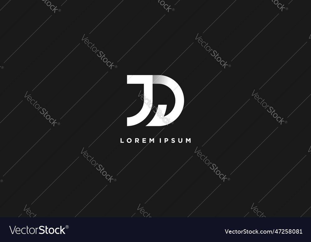 Letter j logo design with font combination