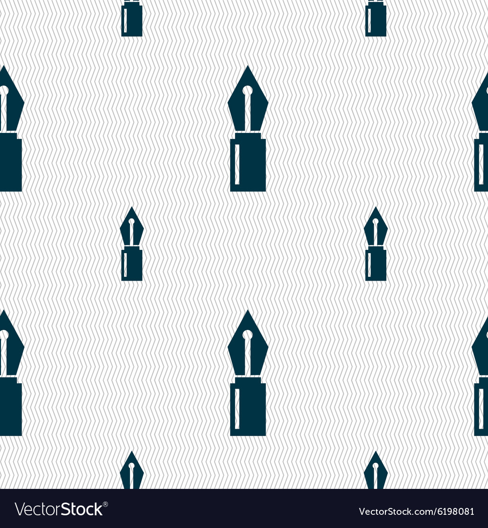 Pen sign icon edit content button seamless pattern