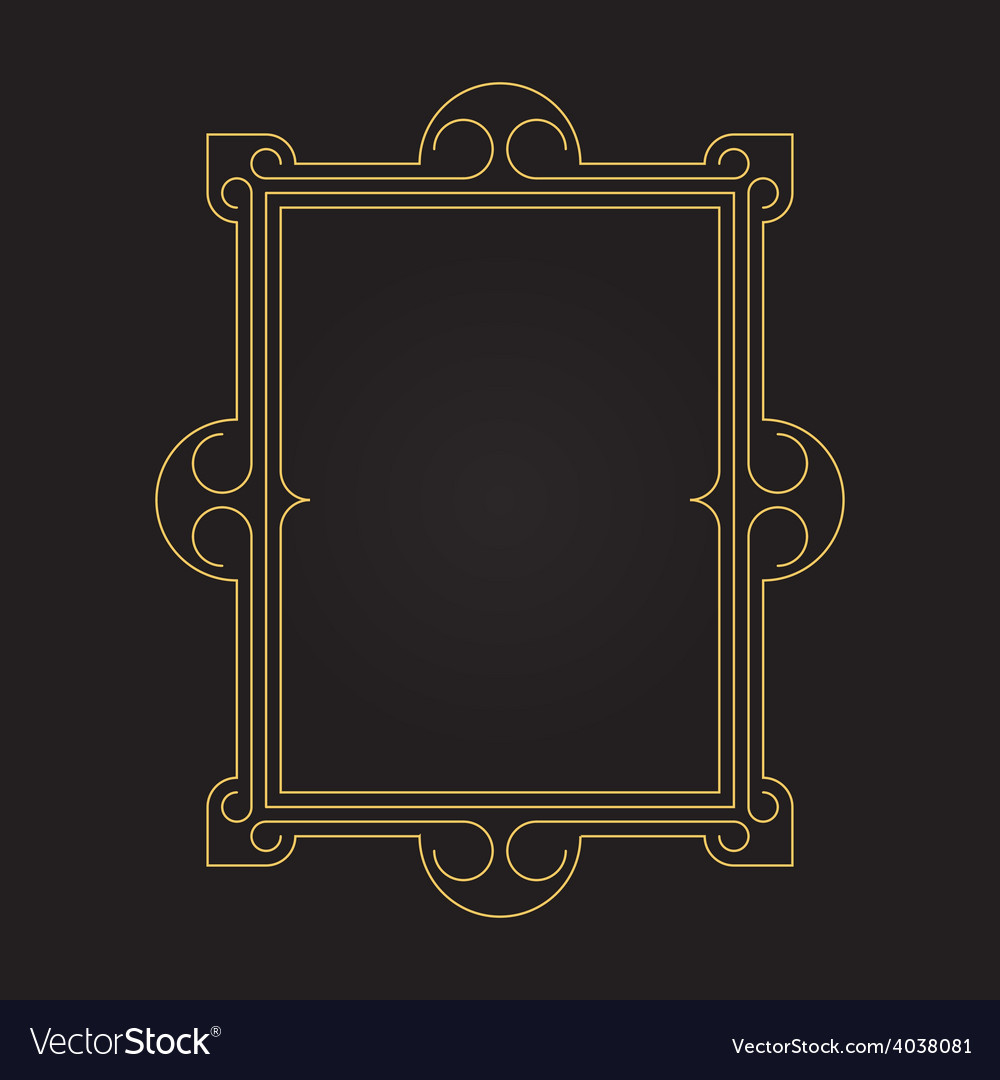 Picture frame with space for text design template