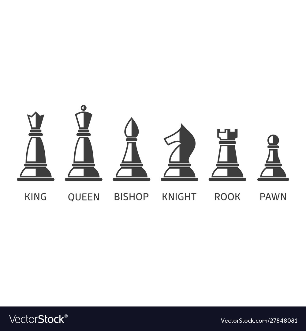 Set chess icons Royalty Free Vector Image - VectorStock