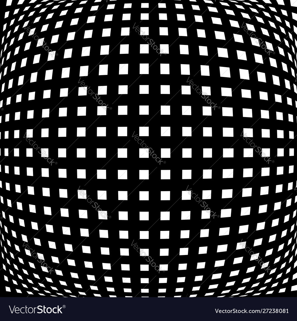 Spherical globe circular distort effect pattern vector image Spherical globe circular distort effect pattern
