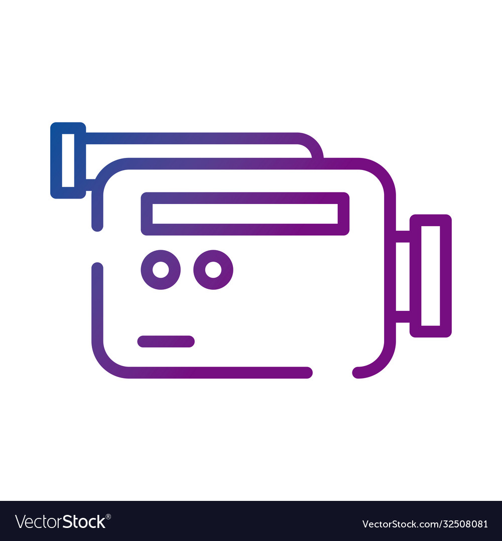 Video camera record device gradient style icon
