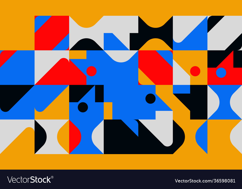 Warm colored circular pattern design vector image Warm colored circular pattern design