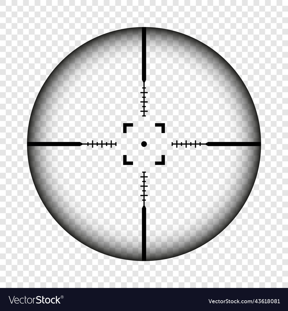 Weapon sight sniper rifle optical scope hunting Vector Image