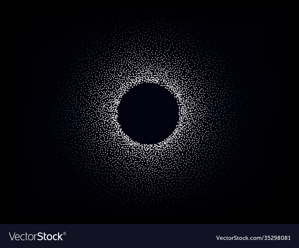 White Circle Scatter Effect