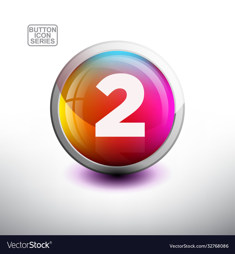Alphabet in glossy button for web icon Vector Image Alphabet in glossy button for web icon