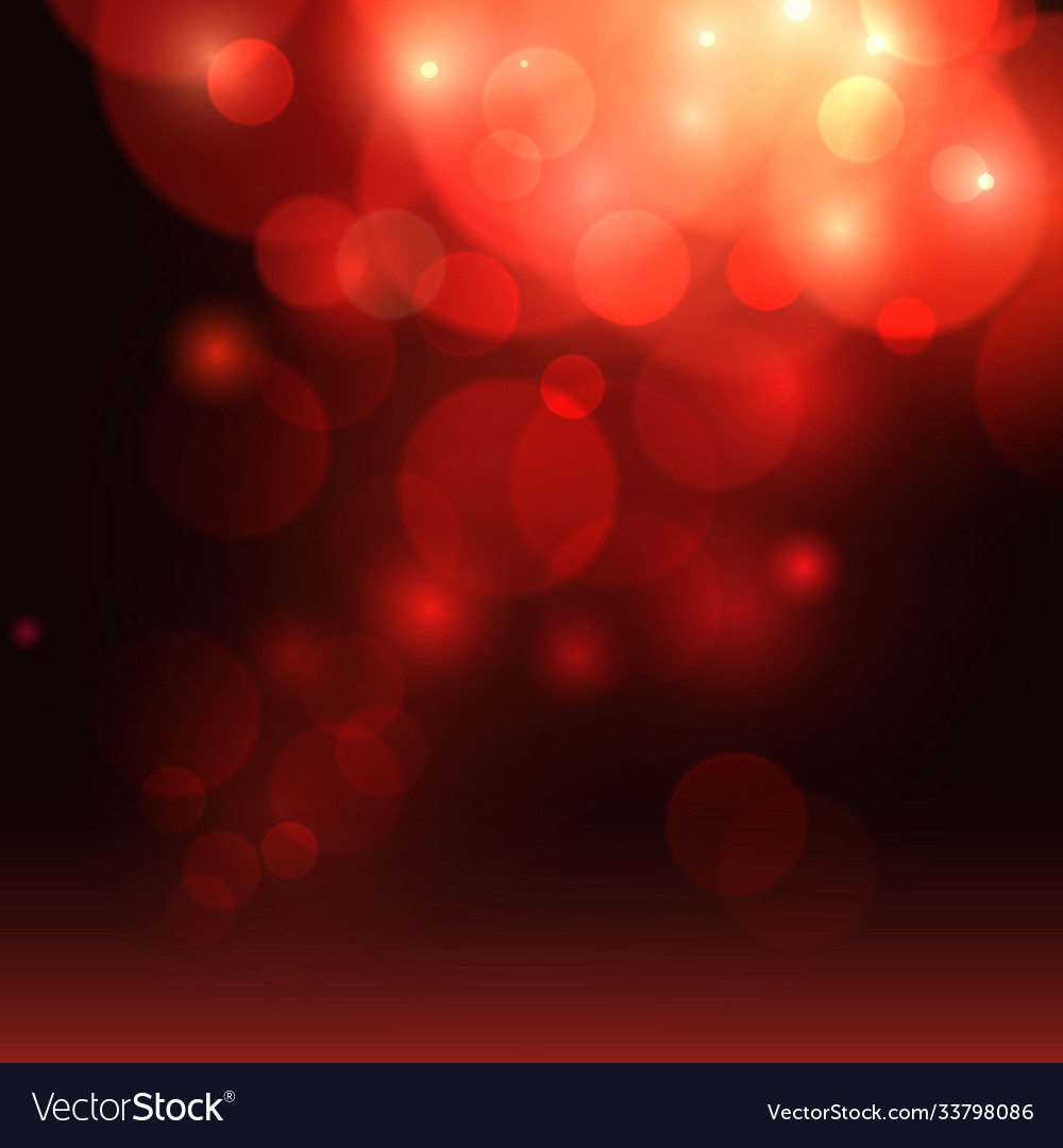 Background with red bokeh and sparkles valentines