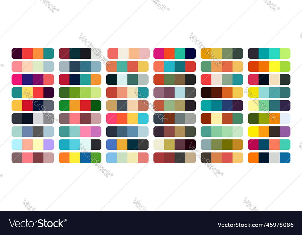 Colorful Color Palette Set
