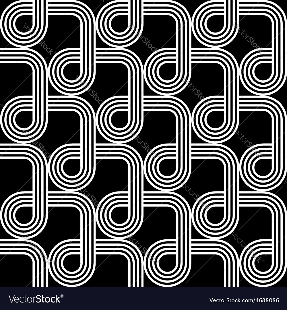 Design seamless monochrome geometric pattern