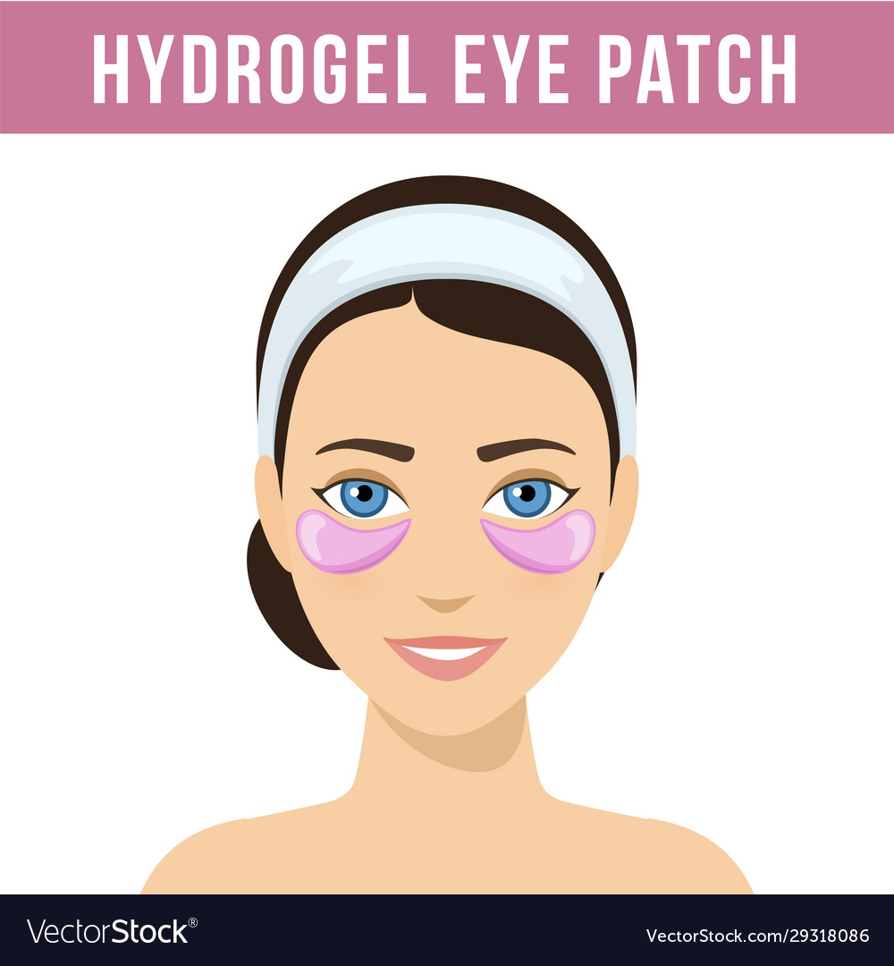 Hydrogel eye patches Royalty Free Vector Image