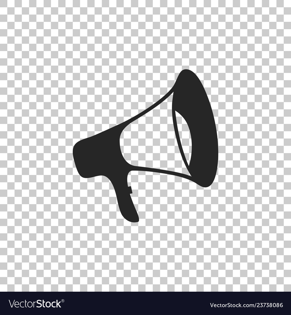 Download Megaphone icon isolated on transparent background Vector Image