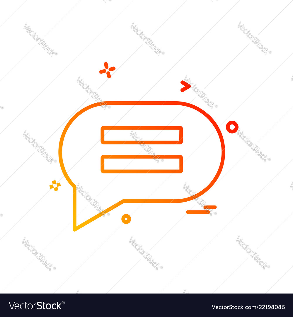 Message icon design Vector Image Message icon design