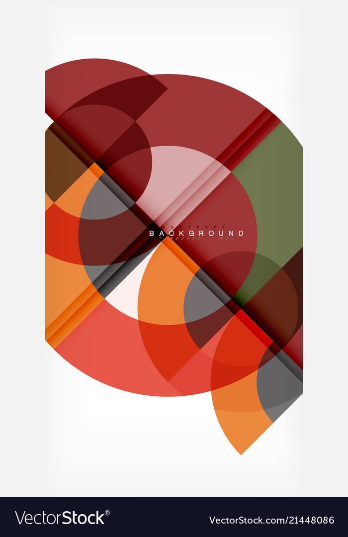 Minimal circle abstract background design vector image Minimal circle abstract background design