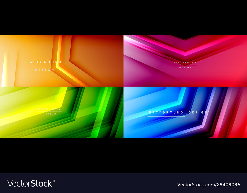Set arrow lines technology digital templates vector image Set arrow lines technology digital templates