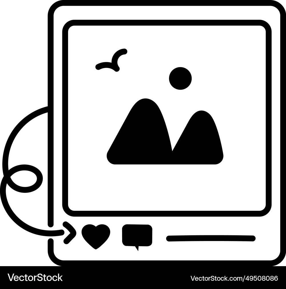 Social Post Vector Social post Royalty Free Vector Image - VectorStock