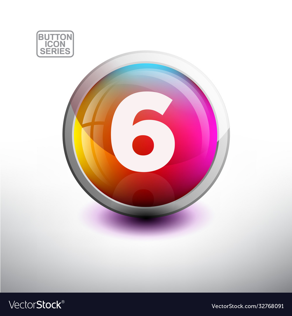 Alphabet in glossy button for web icon Vector Image Alphabet in glossy button for web icon