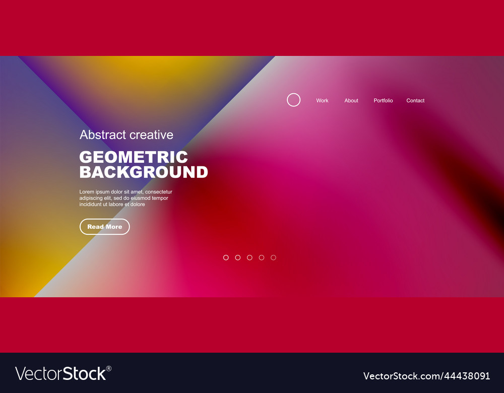 Bright fluid gradient circles abstract background vector image Bright fluid gradient circles abstract background
