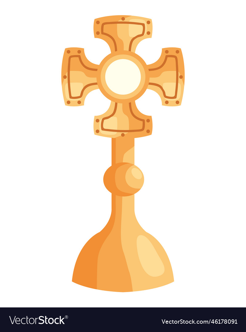 Catholic Cross With Communion Royalty Free Vector Image