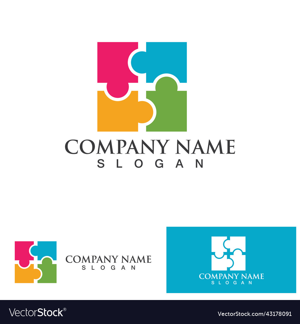 Community logo design template for teams Vector Image