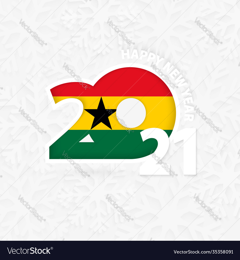 Frohes neues Jahr 2021 für ghana auf snowflake