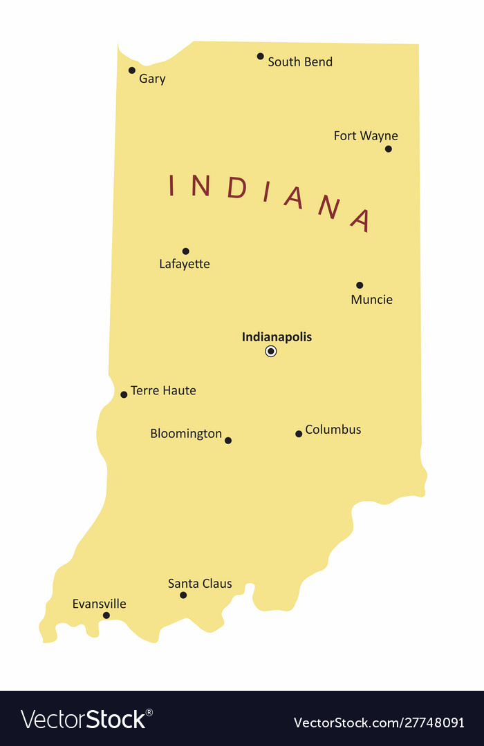 Indiana Map With Cities | edu.svet.gob.gt