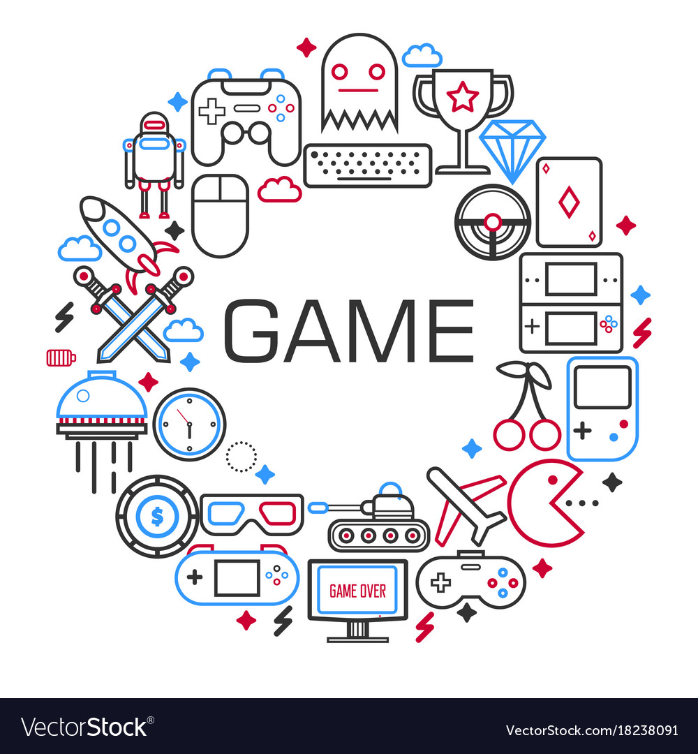 Play video game poster pro gamer concept wired Vector Image