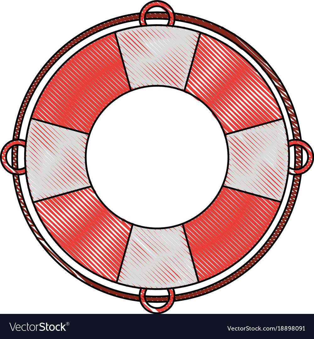 lifesaver boat symbol royalty free vector image