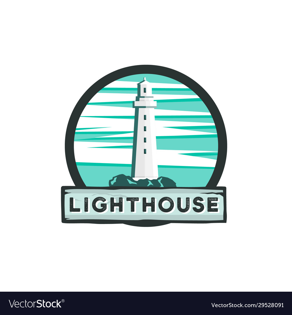 Lighthoise logotype concept with text on a wooden