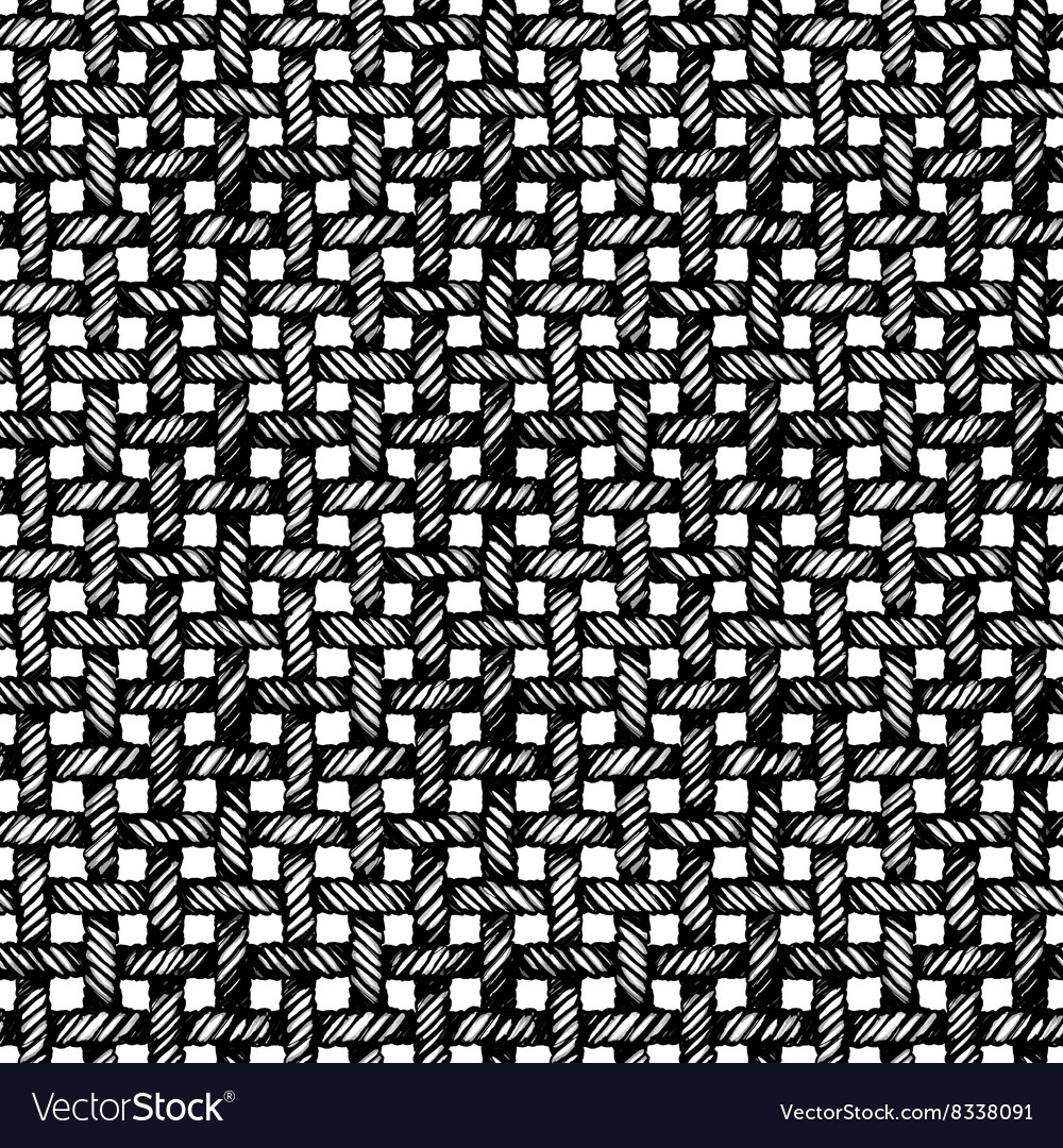 Realistic Rope Net Seamless Pattern