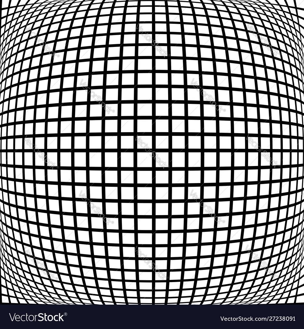 Spherical globe circular distort effect pattern