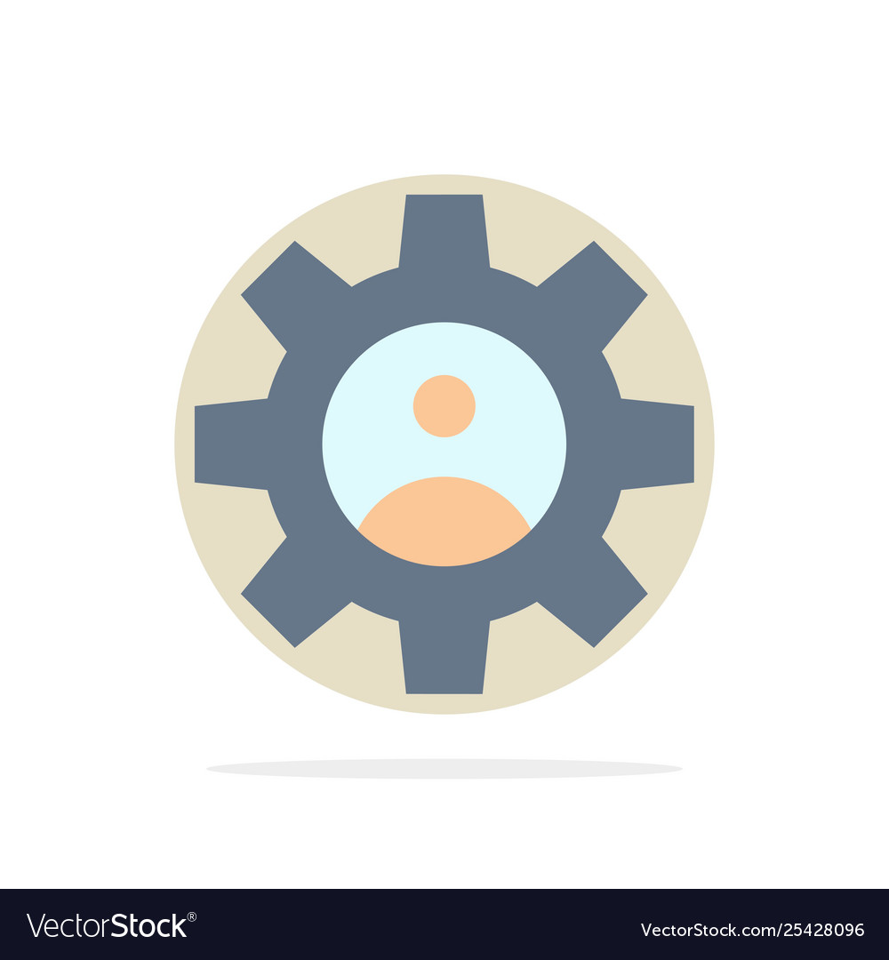 Gear controls profile use abstract circle vector image Gear controls profile use abstract circle
