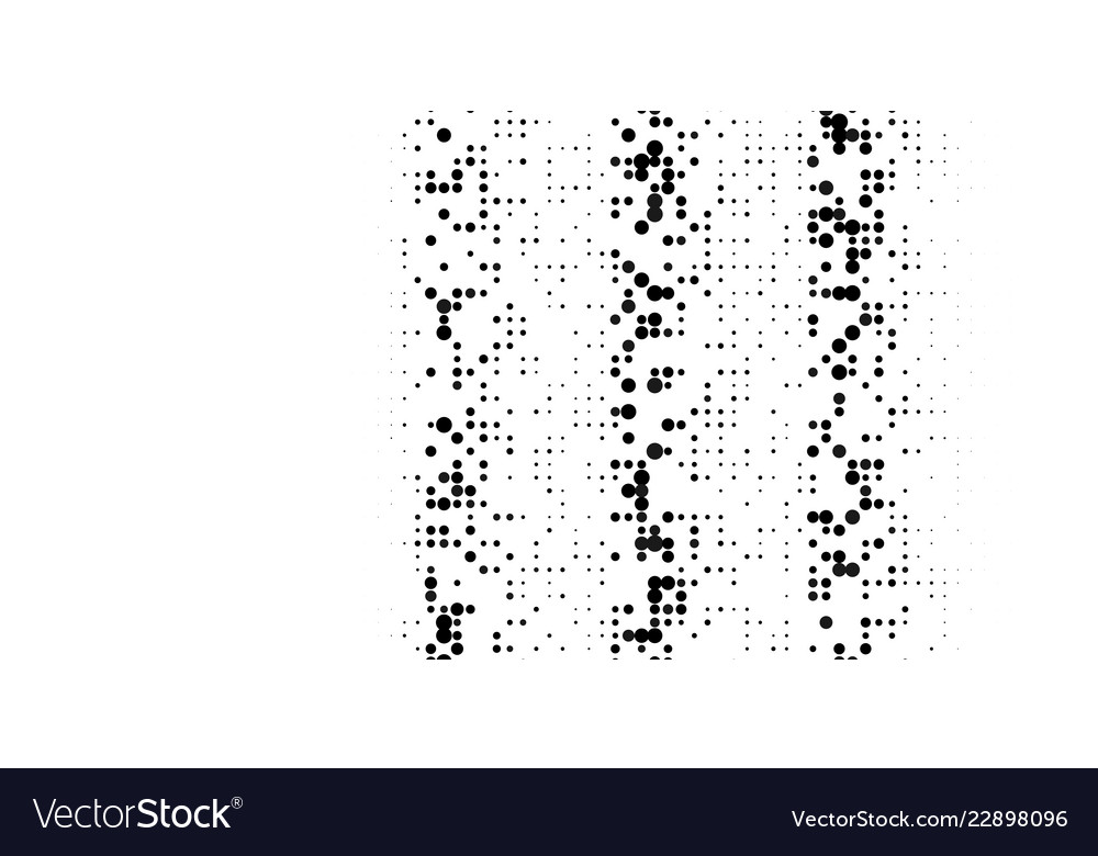 Grange halftone texture of black and white dots vector image Grange halftone texture of black and white dots