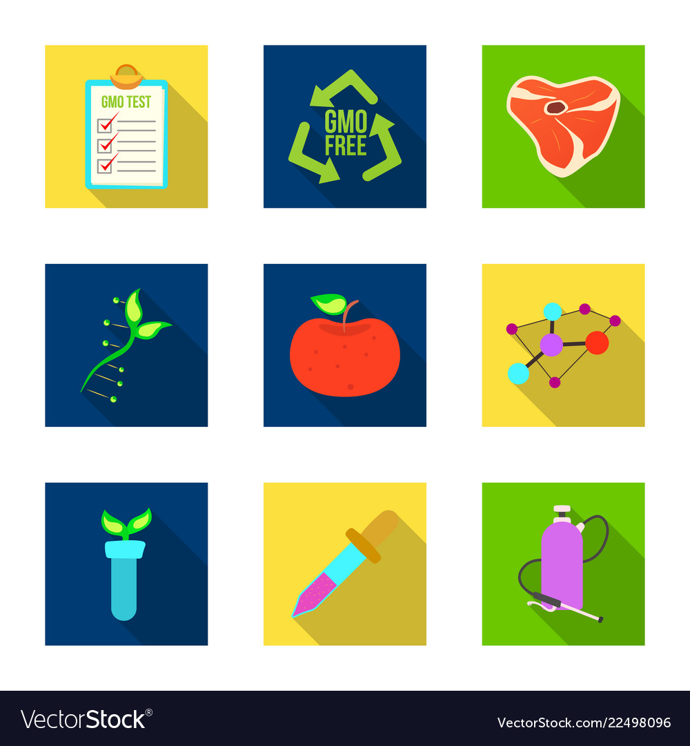 Isolated object of and sign collection vector image Isolated object of and sign collection