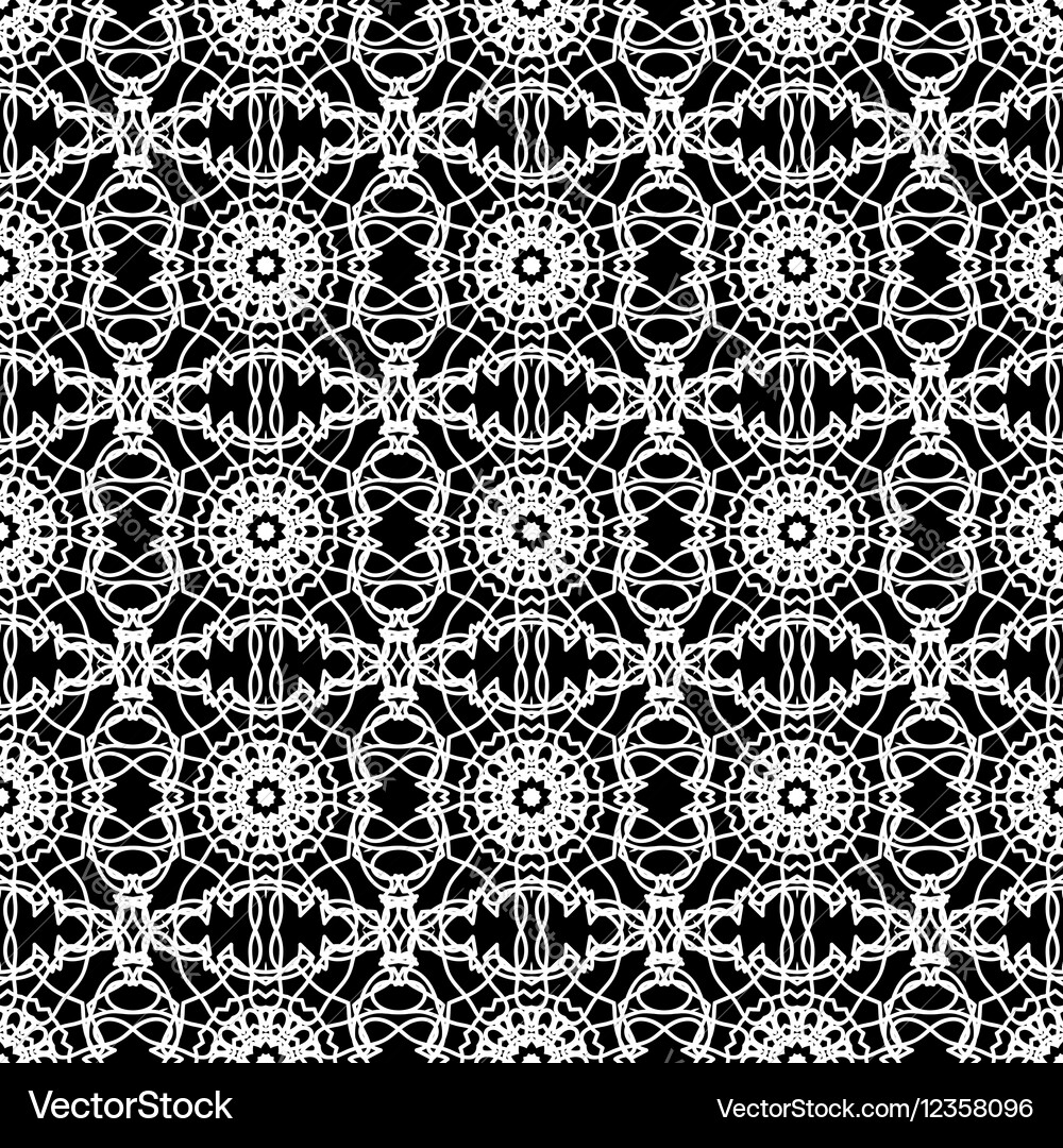 Ornamental seamless line pattern Royalty Free Vector Image