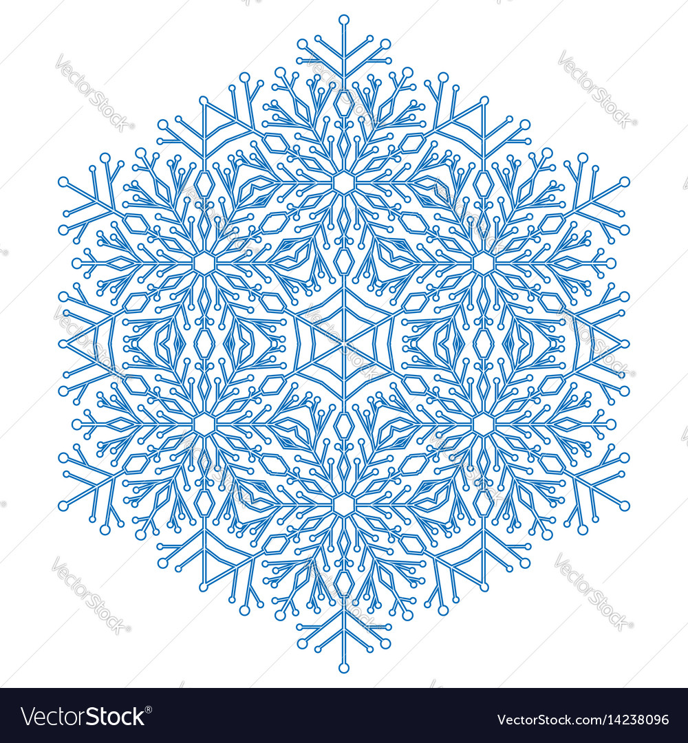 Pretty round snowflake
