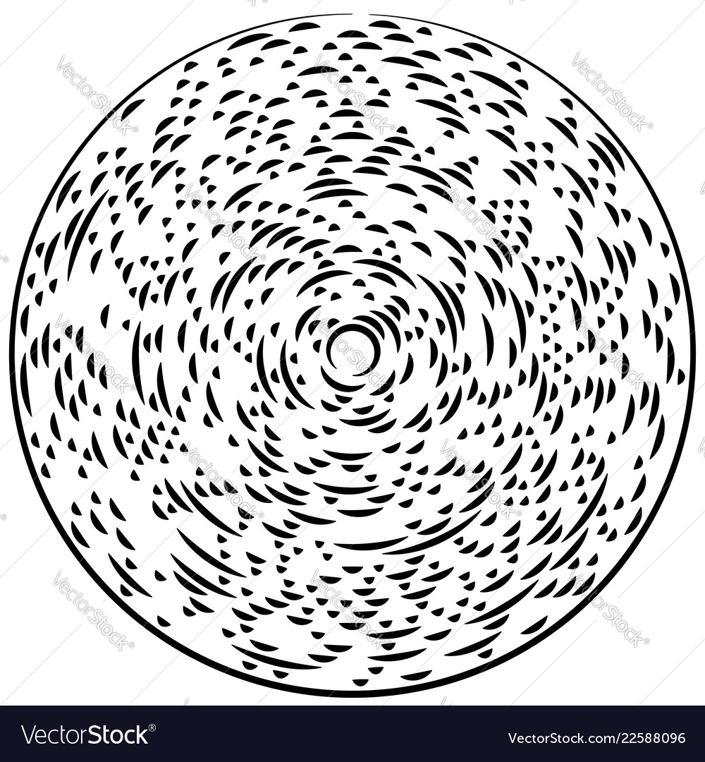 Random konzentrische Segmentkreise rund vector image Random konzentrische Segmentkreise rund