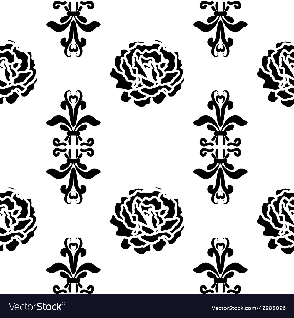 Seamless pattern in victorian style