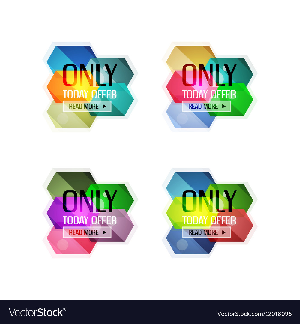 Special offer stickers and banners Royalty Free Vector Image