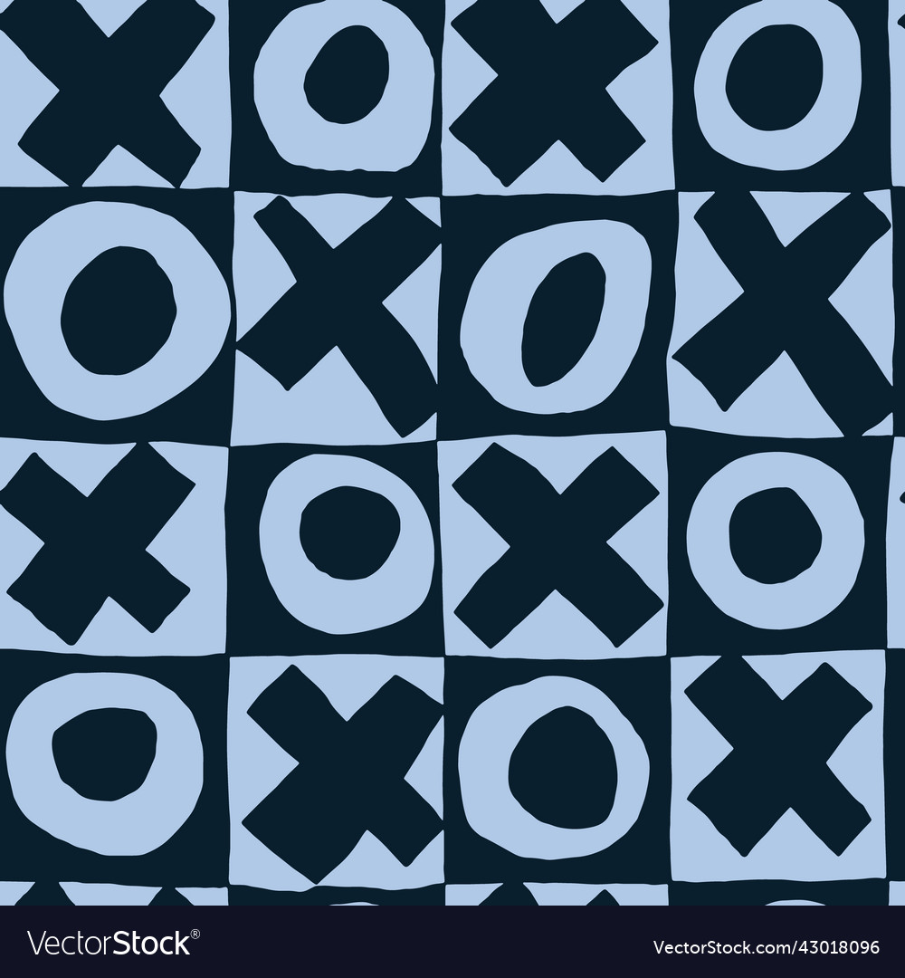 Tic-tac-toe seamless geometric abstract pattern