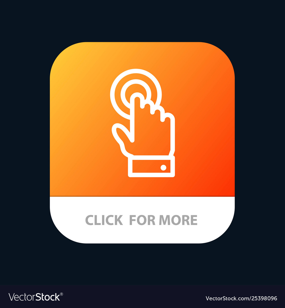 Touch touchscreen interface technology mobile app vector image Touch touchscreen interface technology mobile app