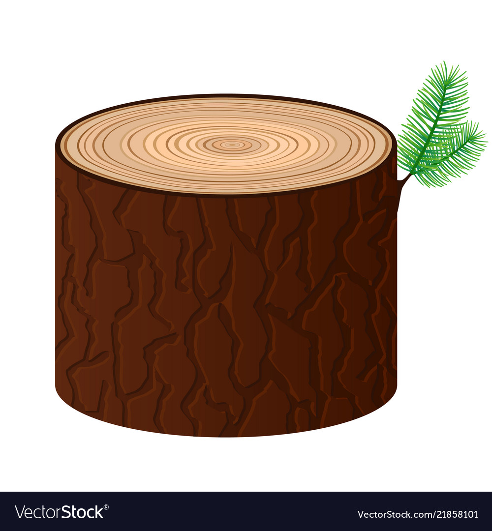 Cartoon Wooden Log