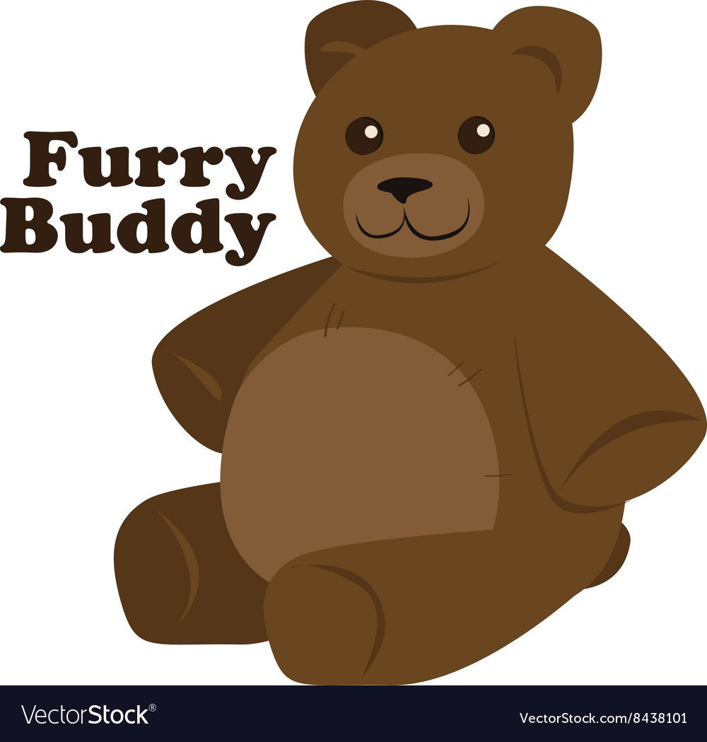 furry buddy royalty free vector image vectorstock