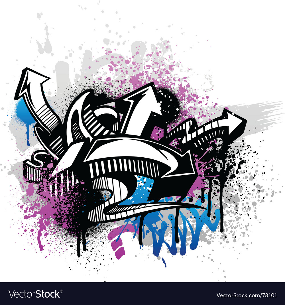 Graffiti Background Royalty Free Vector Image Vectorstock