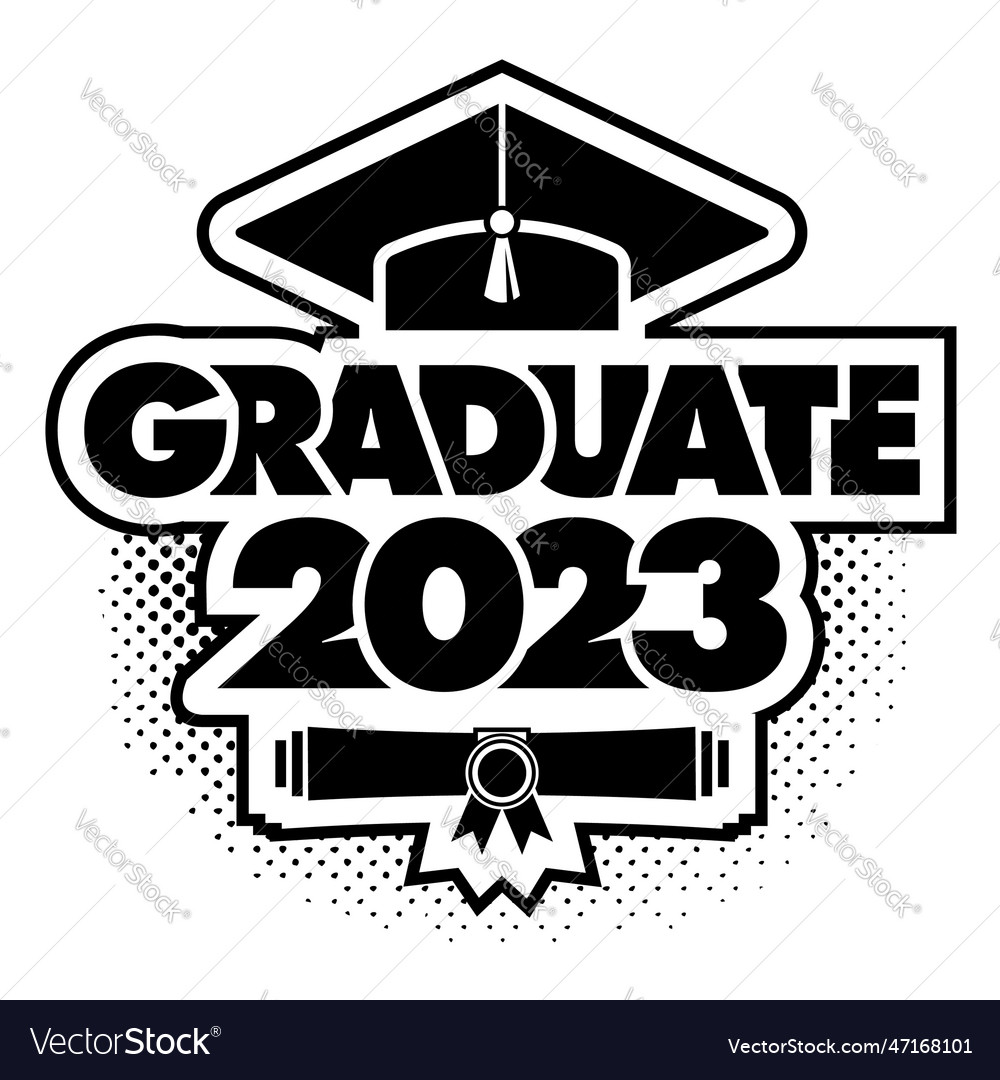 High school graduate class Royalty Free Vector Image