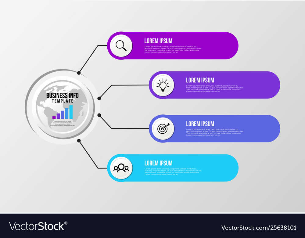 Infographic design template with options steps