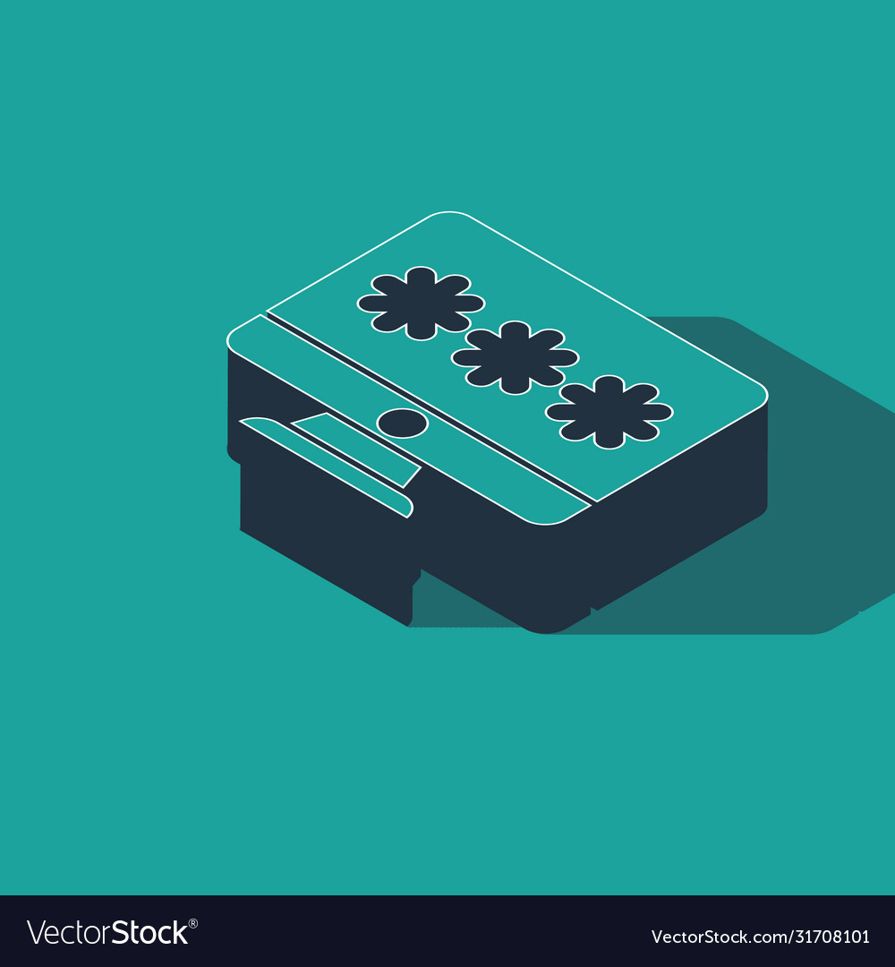 Isometric monitor with password notification icon vector image Isometric monitor with password notification icon