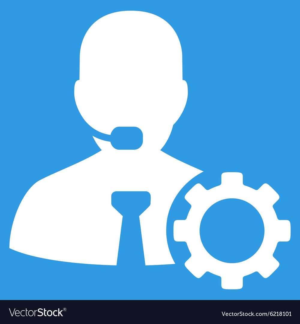 Operator options icon Royalty Free Vector Image