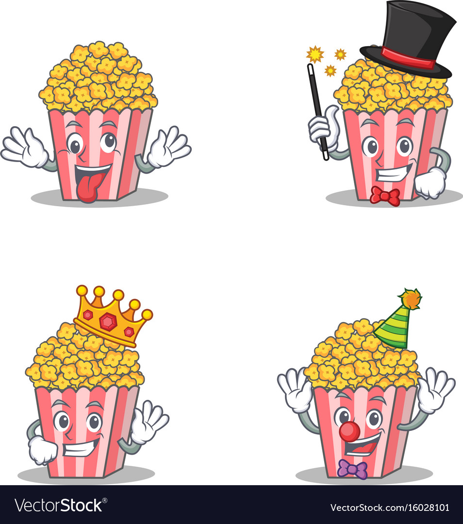 Popcorn Clown Character Set - Magician King